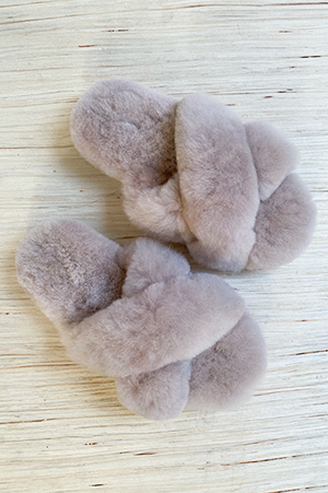 Slipper Fur Crossband - Rose Light