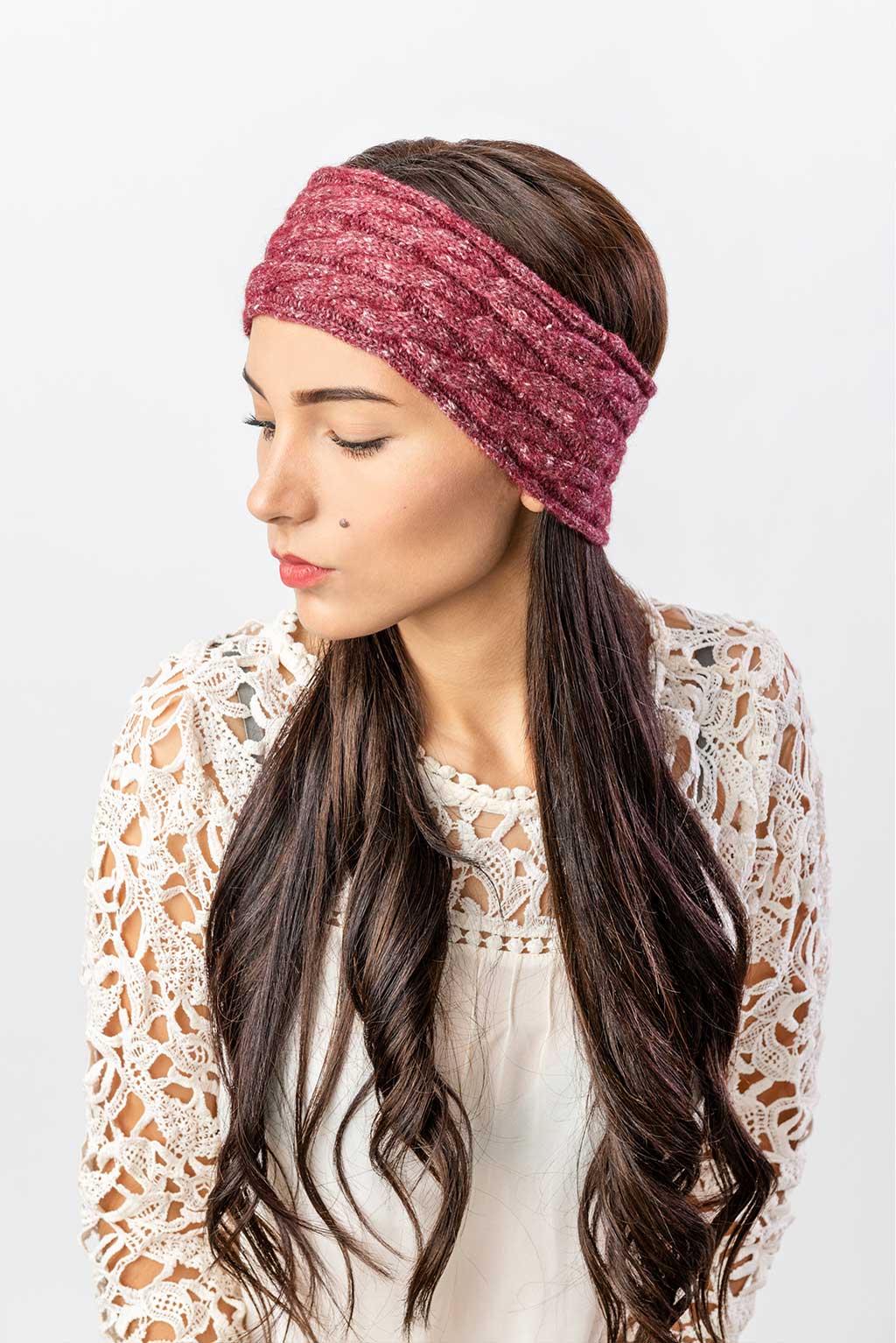 Cabled Alpaca Headband