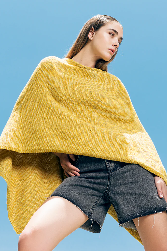 Boucle Organic Cotton Poncho