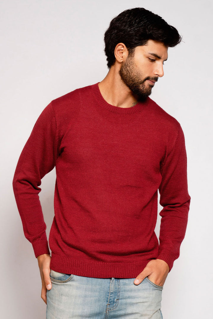 Men's Royal Alpaca Crew-Neck Sweater