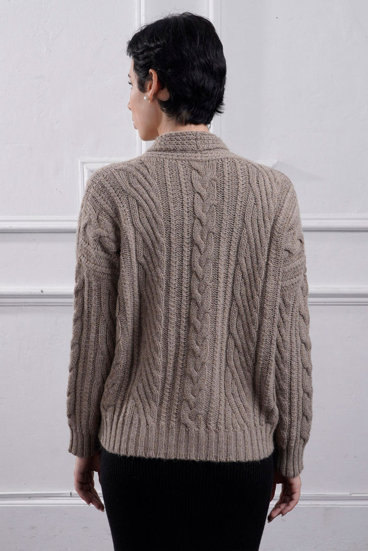 Kara Short Cable Knit Cardigan