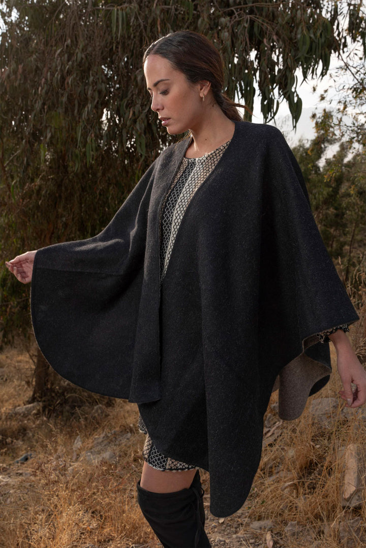 Lexi Reversible Baby Alpaca Cape