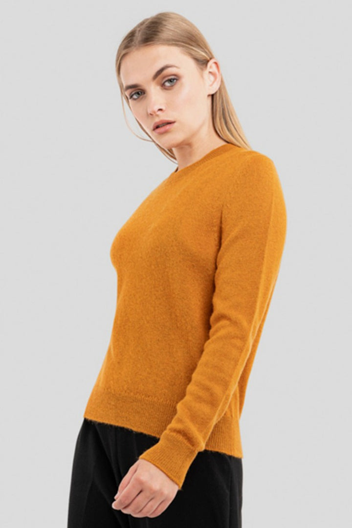 Classic Baby Alpaca Crew-Neck Sweater