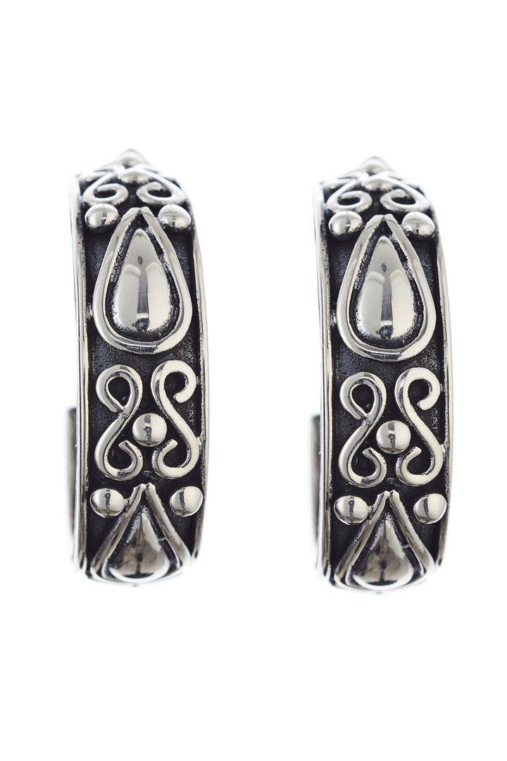 Gota Sterling Silver Inca Earrings