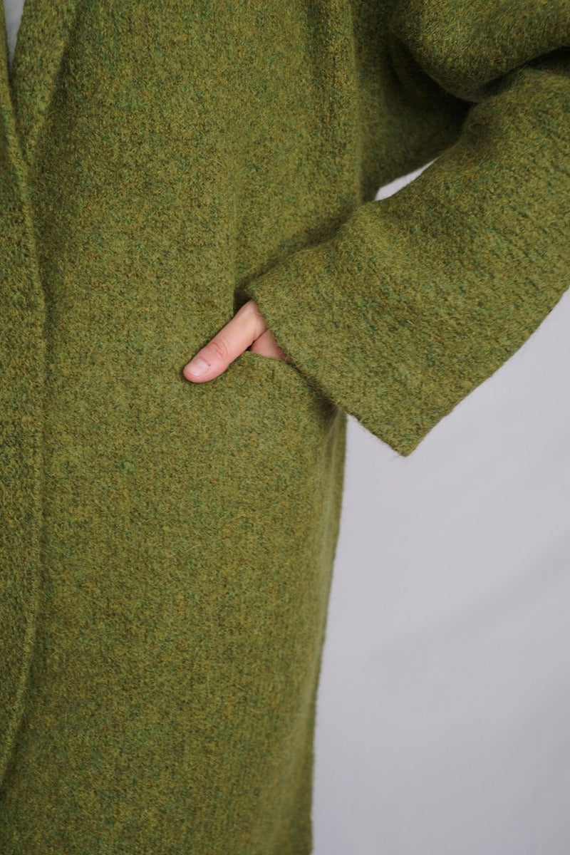 Belen Long Alpaca Cardigan / Knit Coat