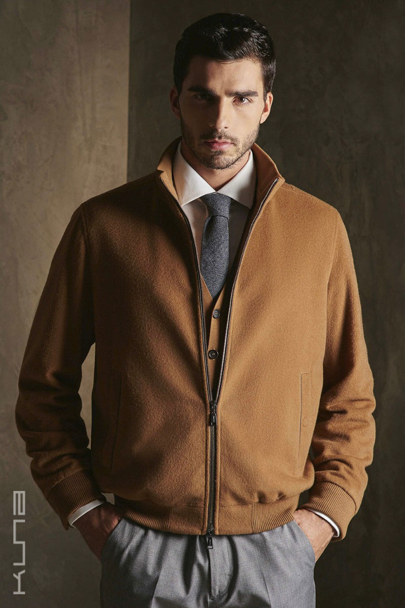 Benedict 100% Vicuna Bomber Jacket