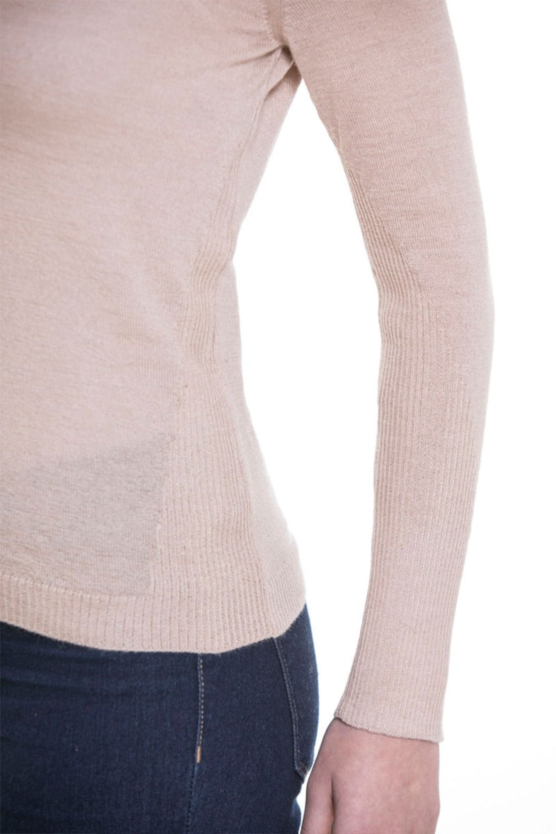 Briana Lightweight Cashllama Crew-Neck Sweater