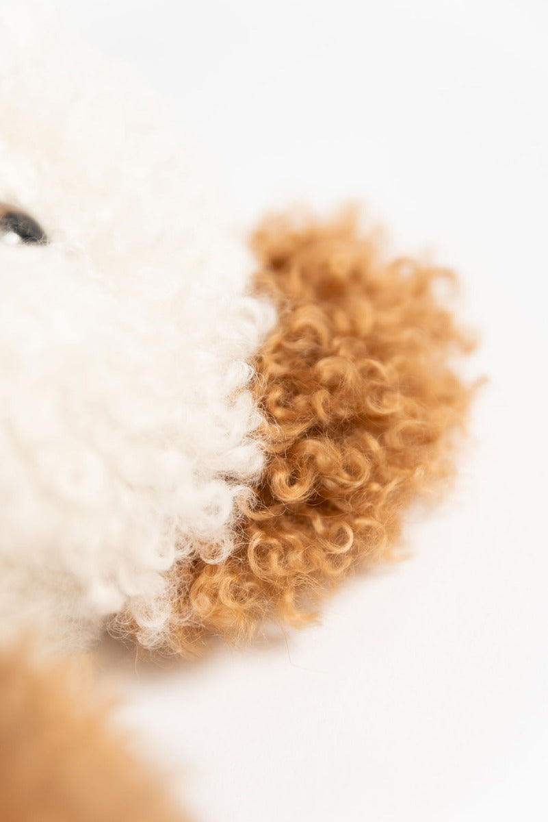 Cinnamon Baby Alpaca Fur Teddy Bear - Medium