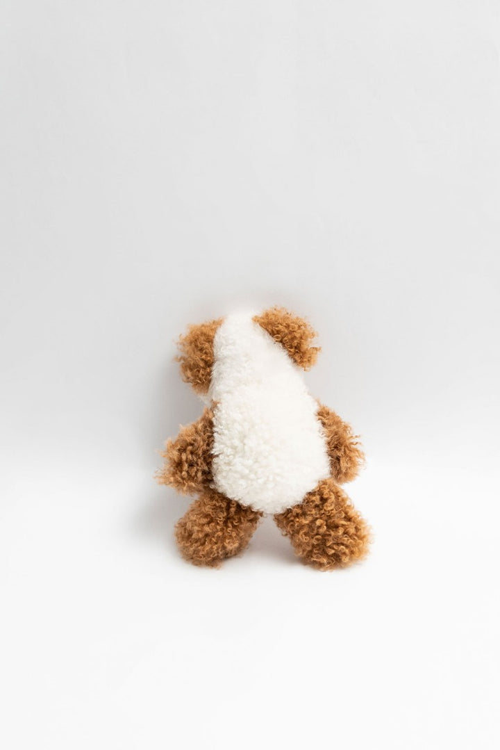 Cinnamon Baby Alpaca Fur Teddy Bear - Small