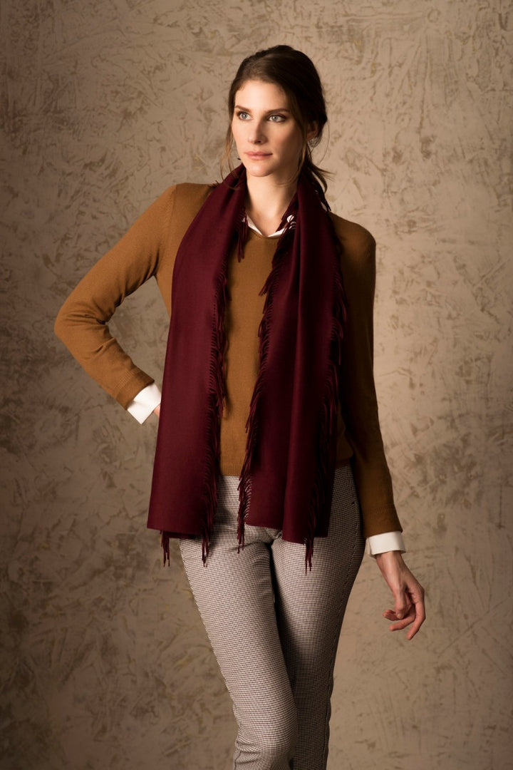 100% Vicuna Scarf - Horizontal Fringes