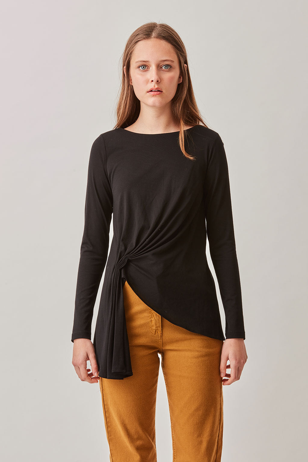 Draped Pima Cotton Top