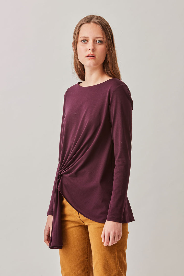 Draped Pima Cotton Top