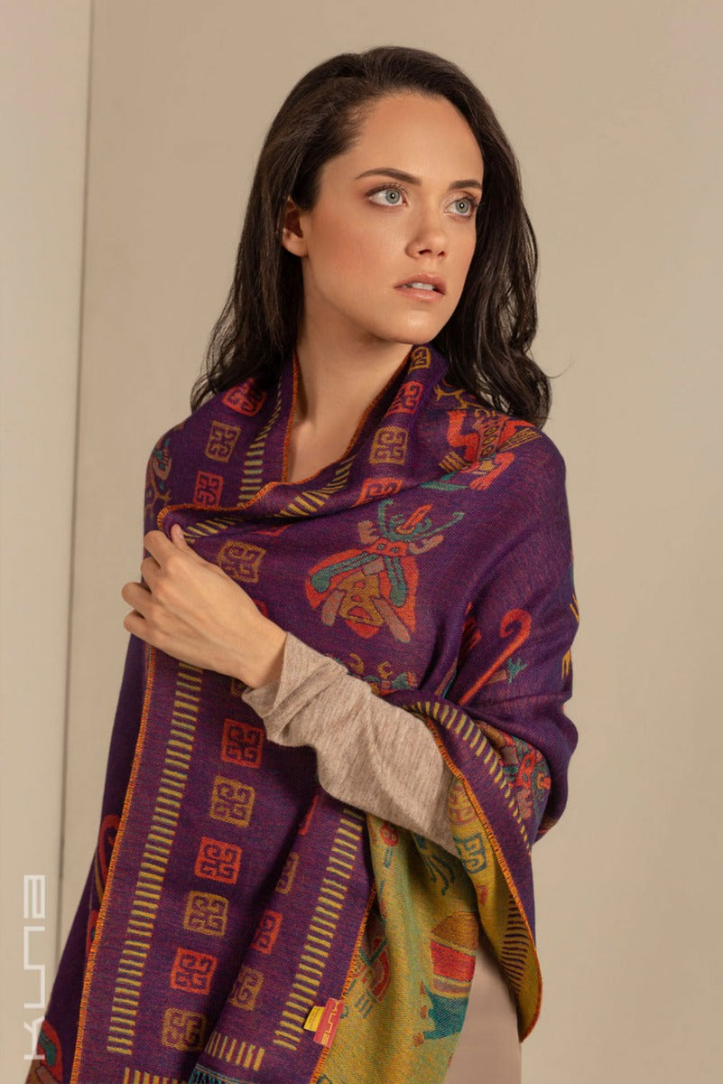 Nazca - 9 Baby Alpaca & Silk Shawl