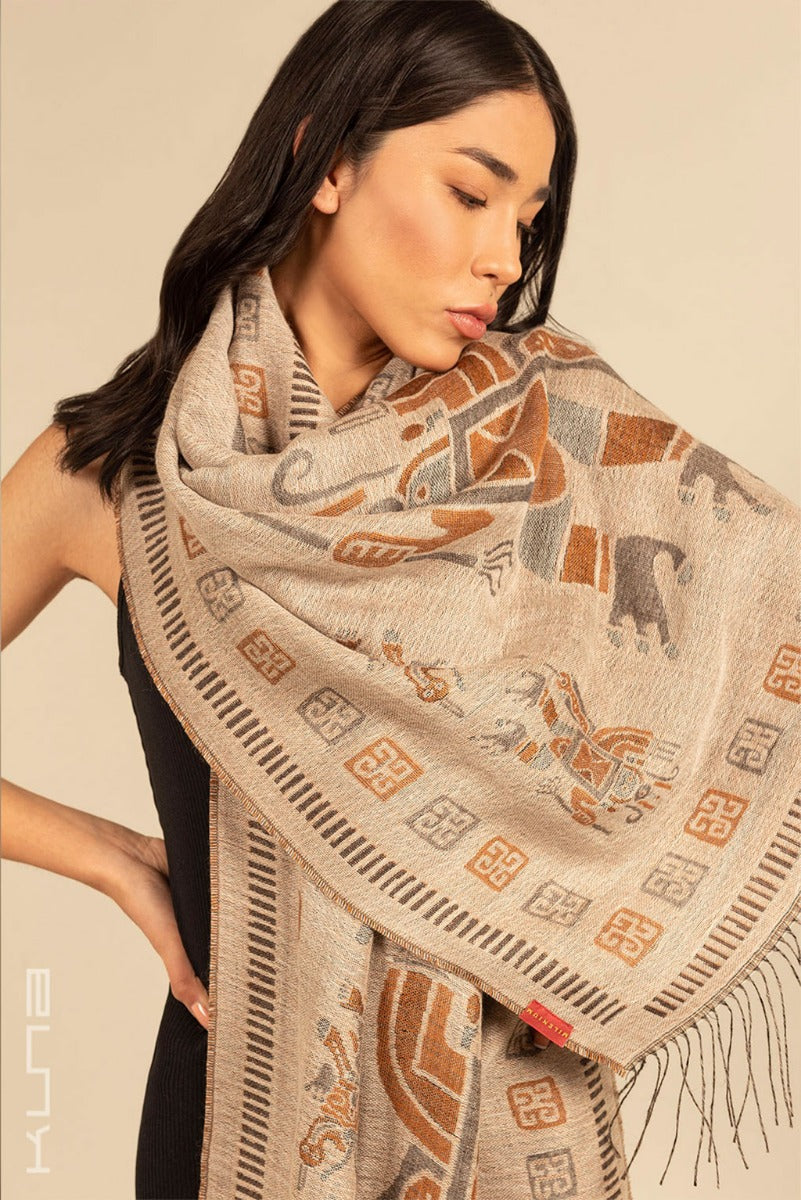 Nazca - 9 Baby Alpaca & Silk Shawl