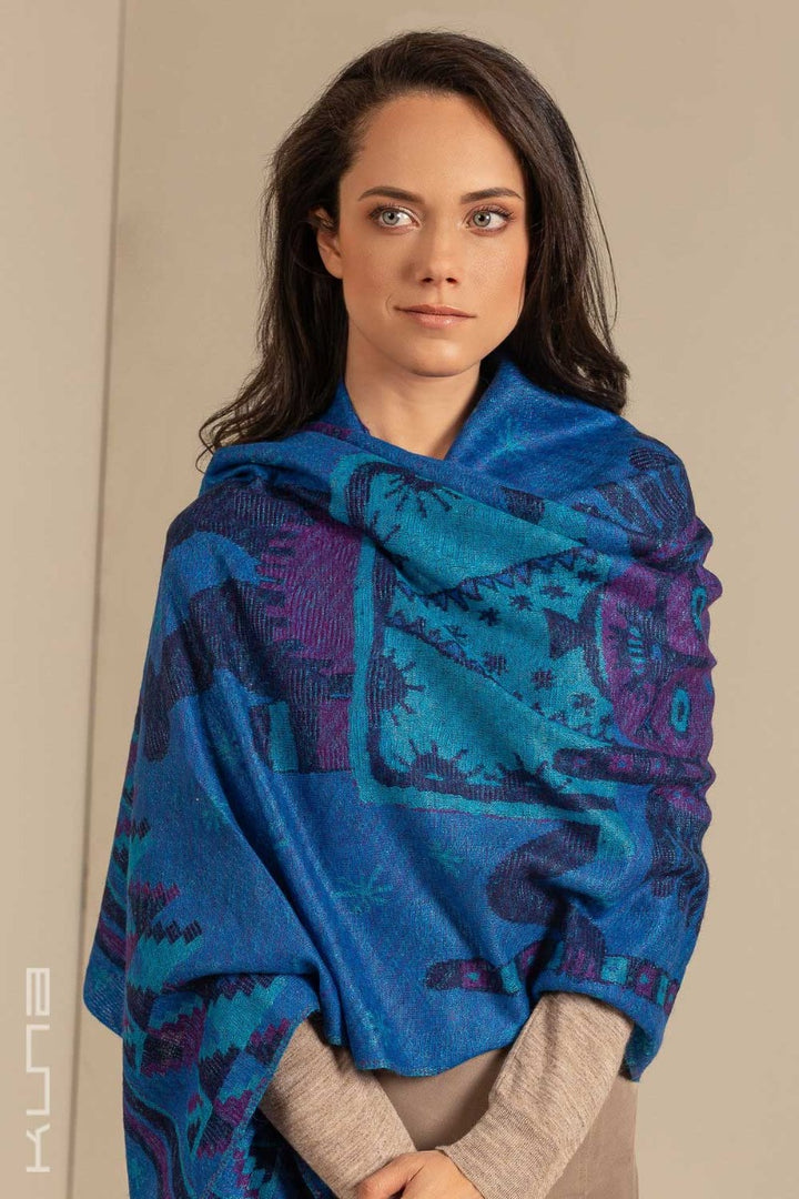 Nazca - 50 Baby Alpaca & Silk Scarf Shawl