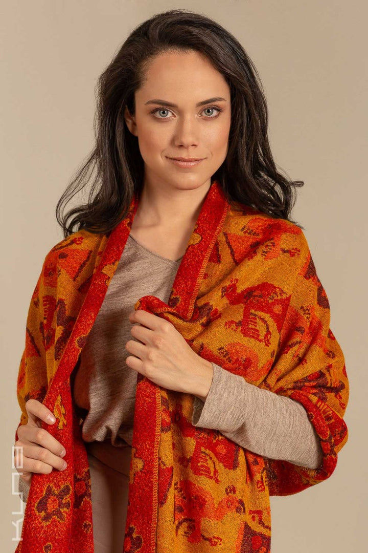 Nazca - 46 Baby Alpaca & Silk Scarf Shawl