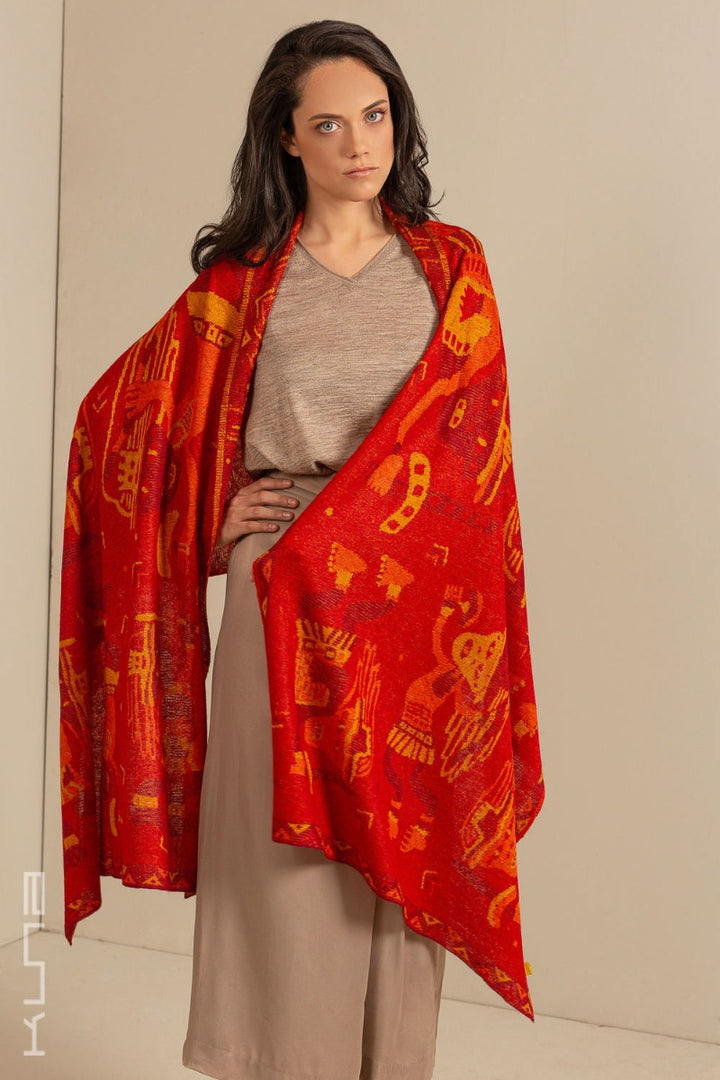 Nazca - 48 Baby Alpaca & Silk Scarf Shawl