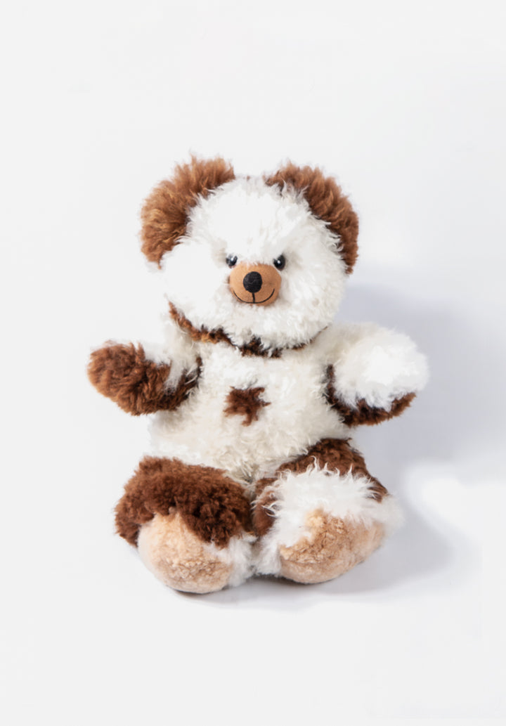 Cinnamon Baby Alpaca Fur Teddy Bear - Big