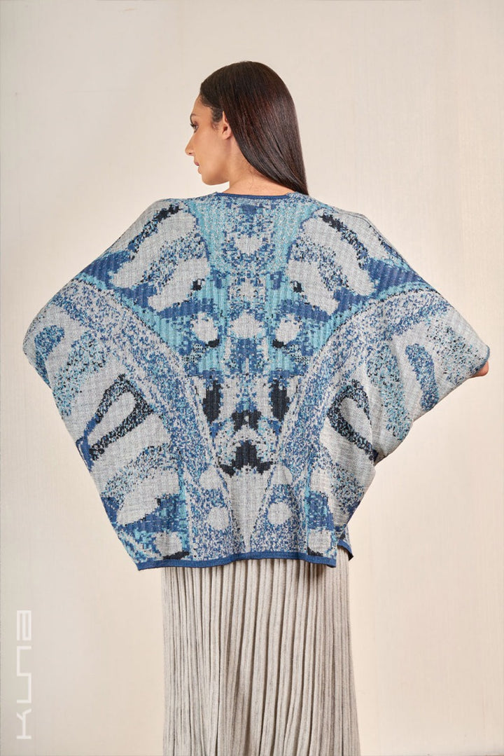 Verona Reversible Baby Alpaca & Silk Knit Cape