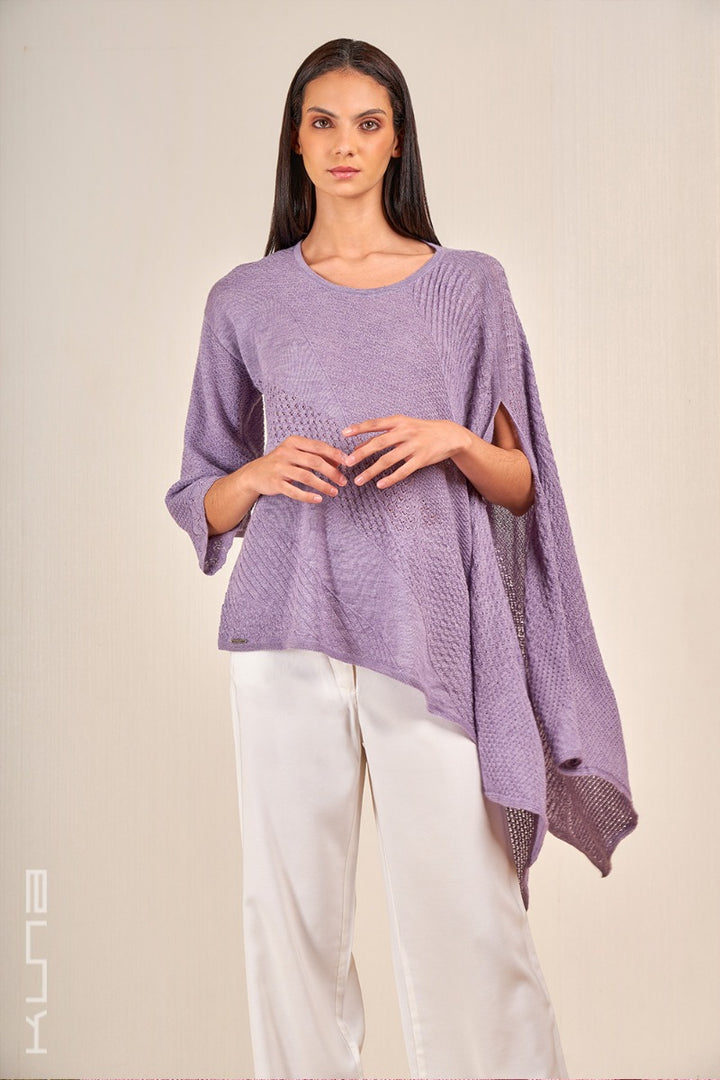 Vous Baby Alpaca & Silk Poncho