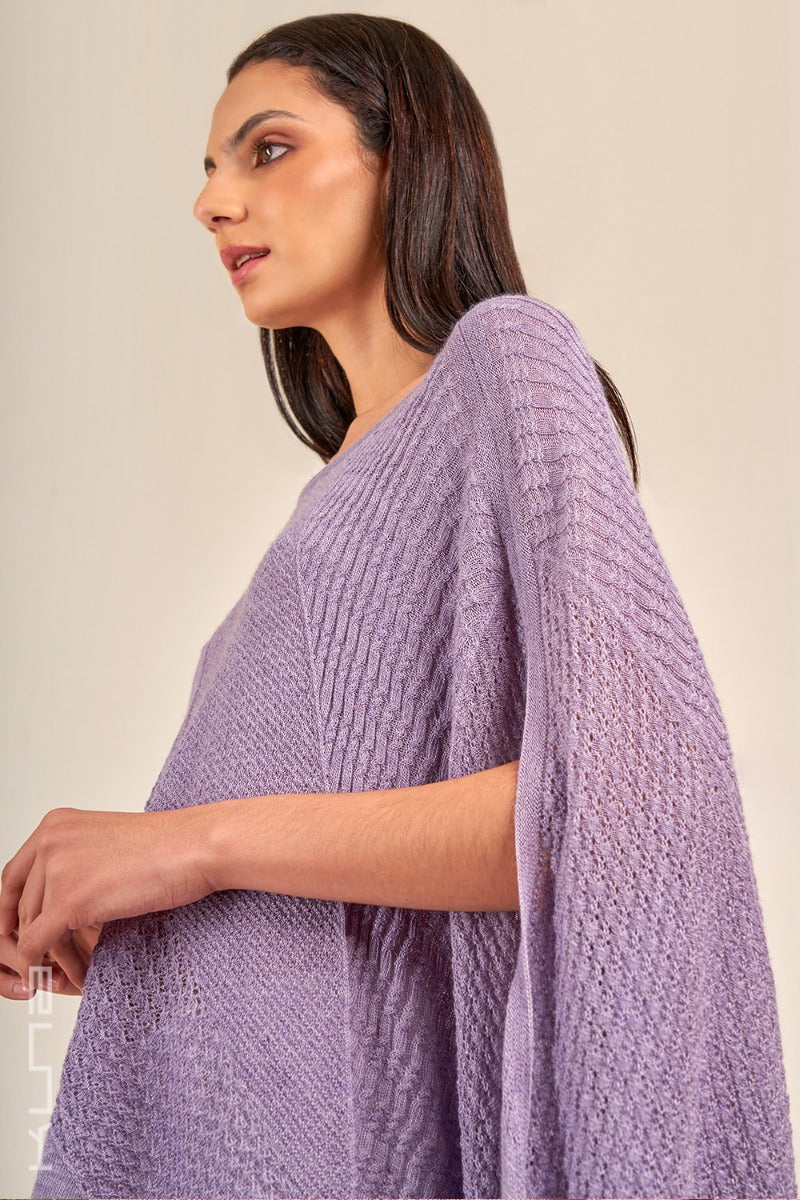 Vous Baby Alpaca & Silk Poncho