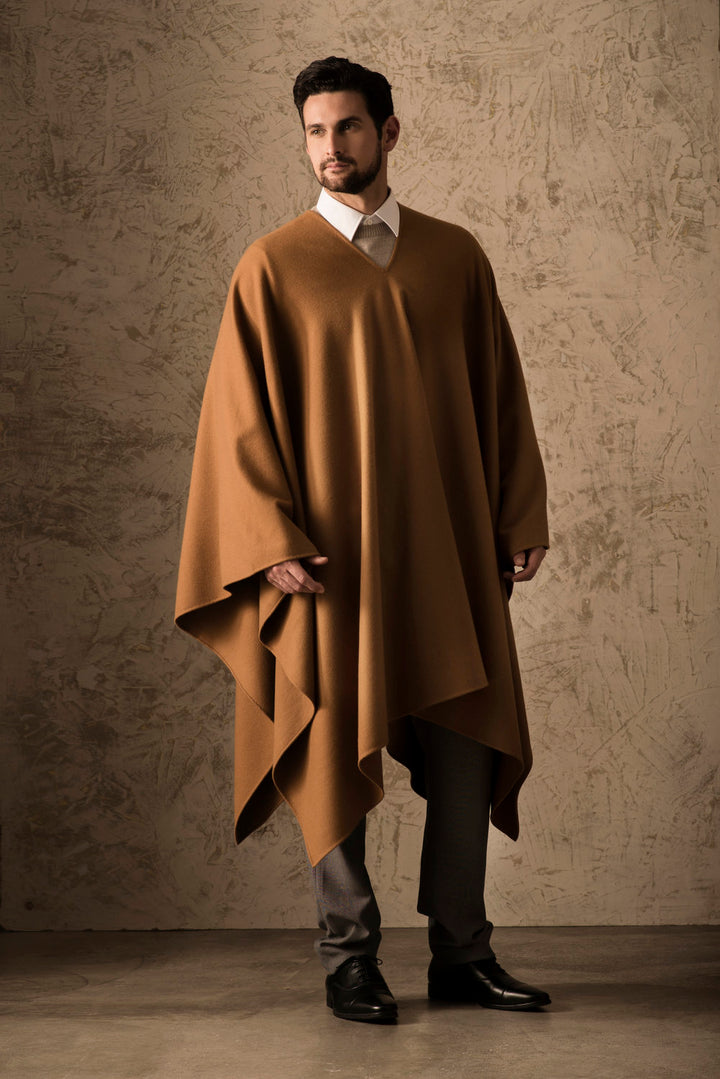 Chalan 100% Vicuna Men's Poncho