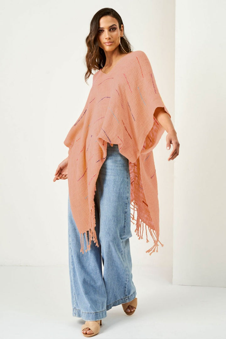 Sky Organic Cotton Cape - Rosado