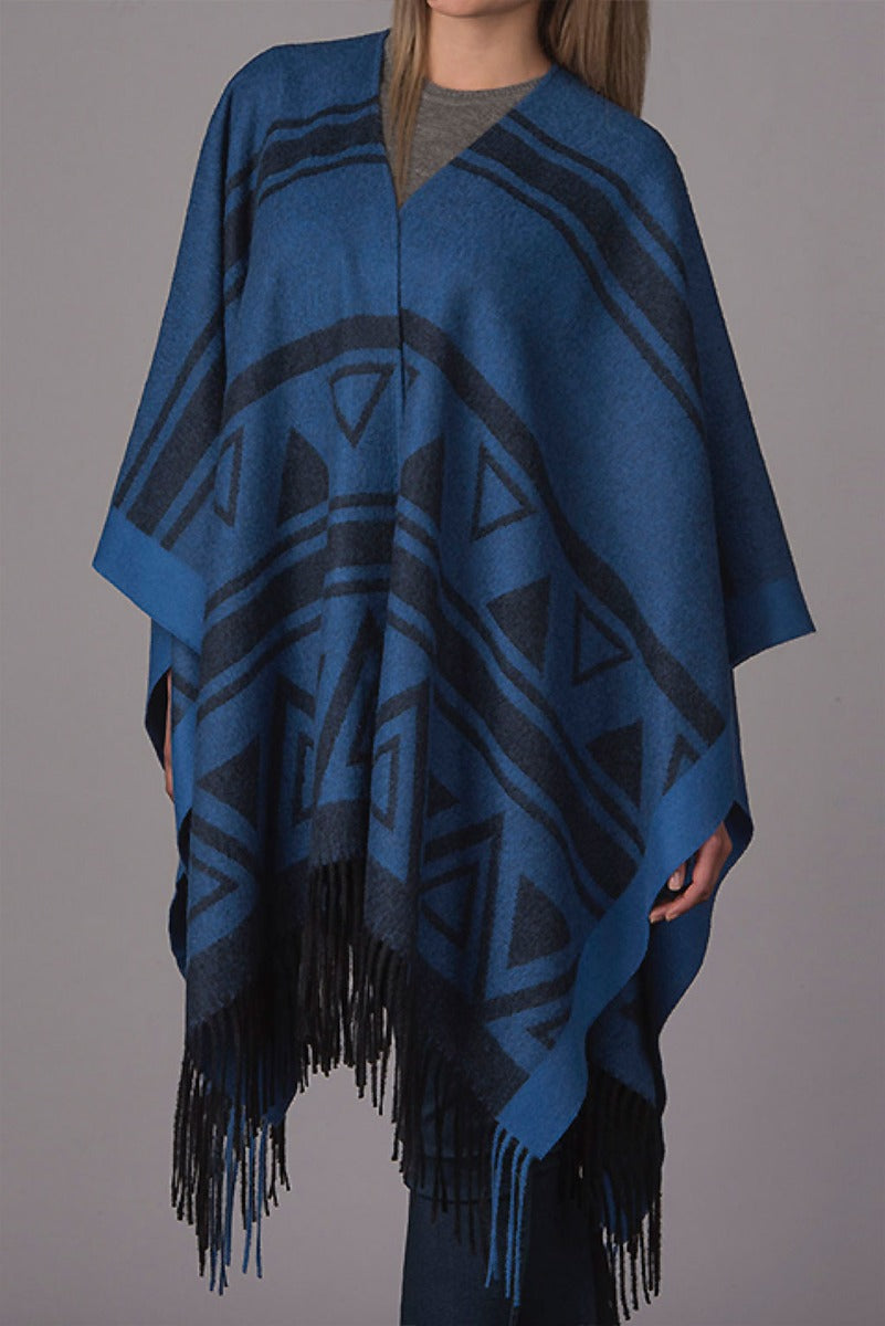 Tribal Brused Baby Alpaca Cape