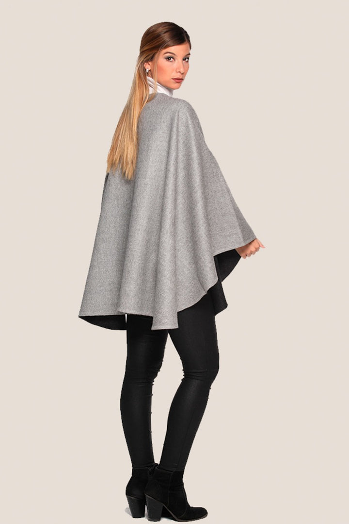 Ruana Baby Alpaca Reversible Cape